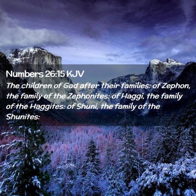 Numbers 26:15 KJV Free Bible Images