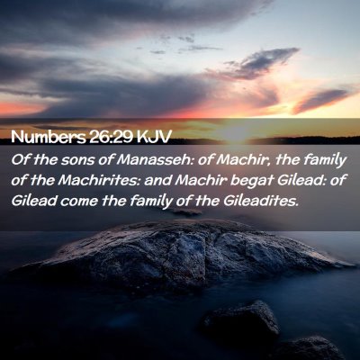 Numbers 26:29 KJV Free Bible Images