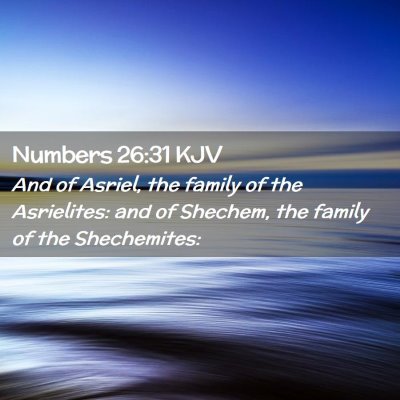 Numbers 26:31 KJV Free Bible Images