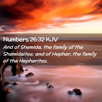 Numbers 26:32 KJV Free Bible Images