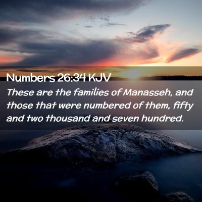 Numbers 26:34 KJV Free Bible Images