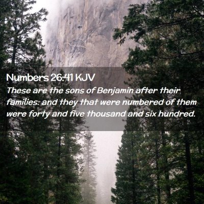 Numbers 26:41 KJV Free Bible Images