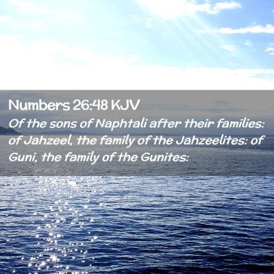 Numbers 26:48 KJV Free Bible Images