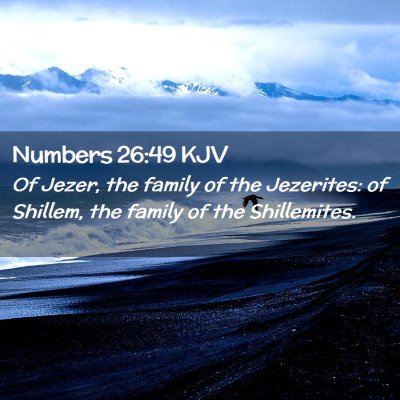 Numbers 26:49 KJV Free Bible Images