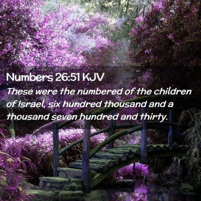 Numbers 26:51 KJV Free Bible Images