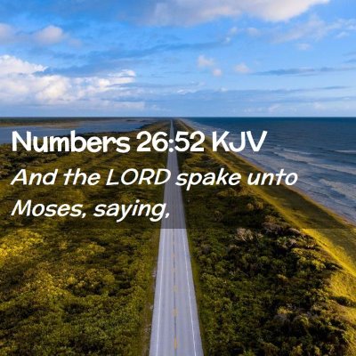 Numbers 26:52 KJV Free Bible Images