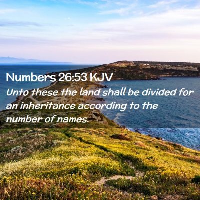 Numbers 26:53 KJV Free Bible Images