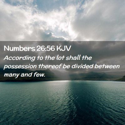 Numbers 26:56 KJV Free Bible Images