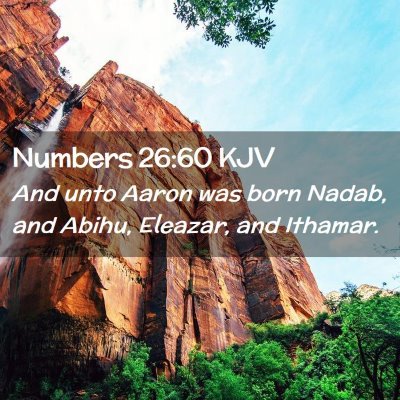 Numbers 26:60 KJV Free Bible Images