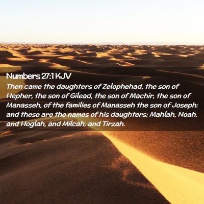 Numbers 27:1 KJV Free Bible Images