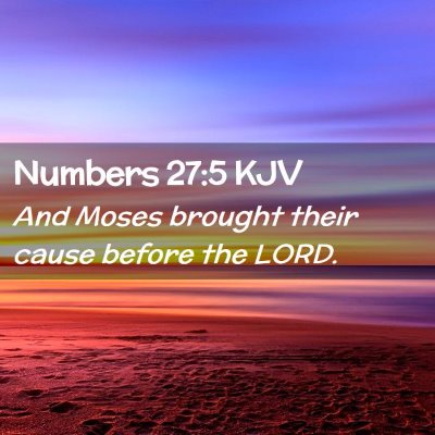 Numbers 27:5 KJV Free Bible Images