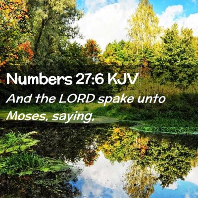 Numbers 27:6 KJV Free Bible Images