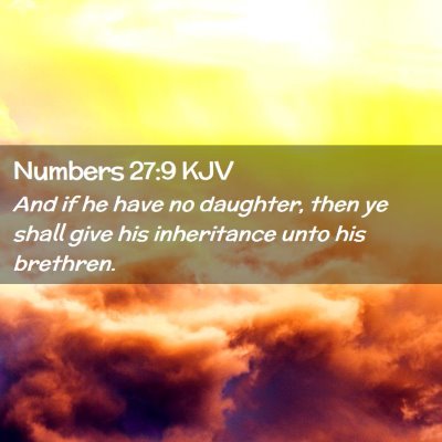 Numbers 27:9 KJV Free Bible Images