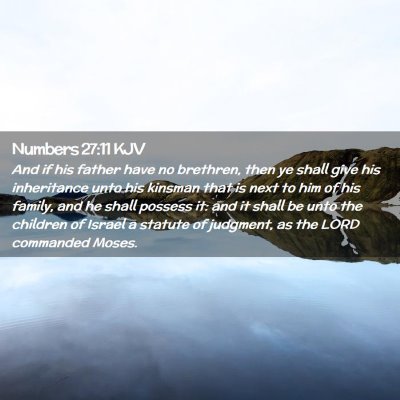 Numbers 27:11 KJV Free Bible Images