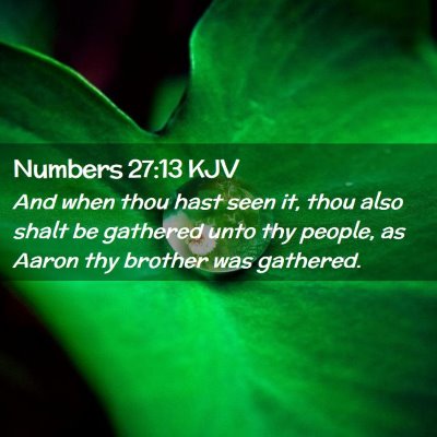 Numbers 27:13 KJV Free Bible Images