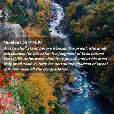 Numbers 27:21 KJV Free Bible Images