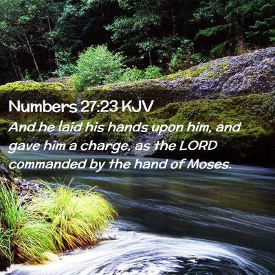 Numbers 27:23 KJV Free Bible Images