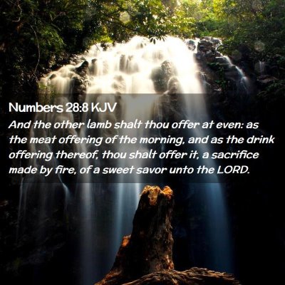 Numbers 28:8 KJV Free Bible Images