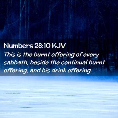 Numbers 28:10 KJV Free Bible Images