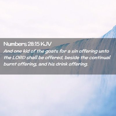 Numbers 28:15 KJV Free Bible Images