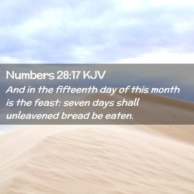 Numbers 28:17 KJV Free Bible Images