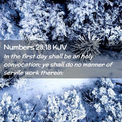 Numbers 28:18 KJV Free Bible Images