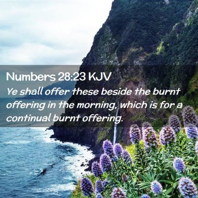 Numbers 28:23 KJV Free Bible Images