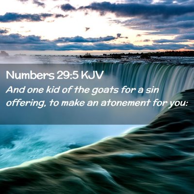 Numbers 29:5 KJV Free Bible Images