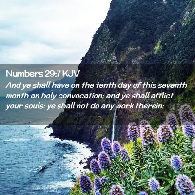 Numbers 29:7 KJV Free Bible Images