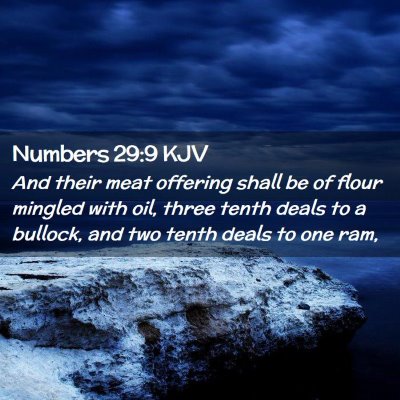 Numbers 29:9 KJV Free Bible Images