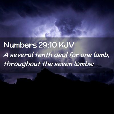 Numbers 29:10 KJV Free Bible Images