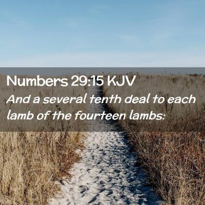 Numbers 29:15 KJV Free Bible Images