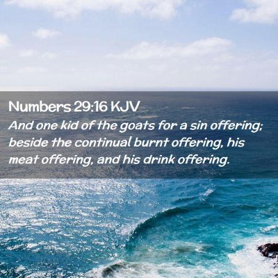 Numbers 29:16 KJV Free Bible Images