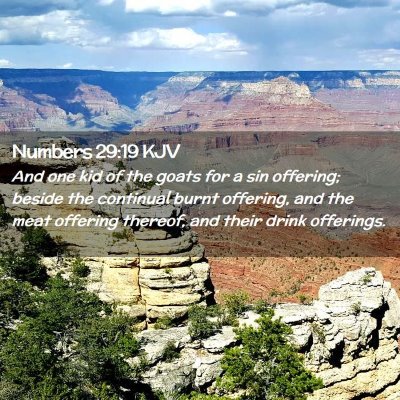 Numbers 29:19 KJV Free Bible Images