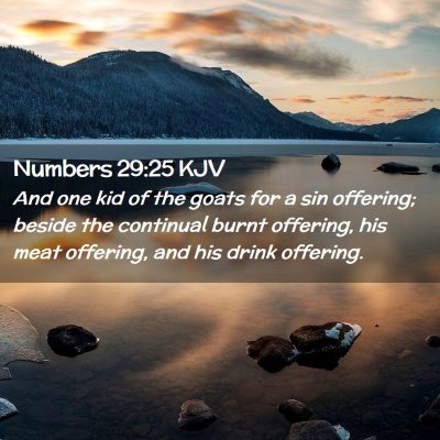 Numbers 29:25 KJV Free Bible Images