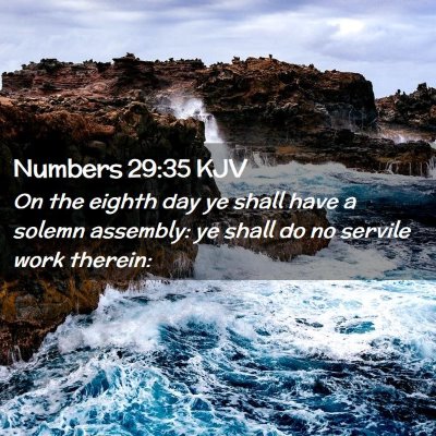 Numbers 29:35 KJV Free Bible Images