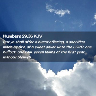 Numbers 29:36 KJV Free Bible Images