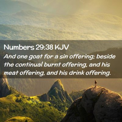 Numbers 29:38 KJV Free Bible Images