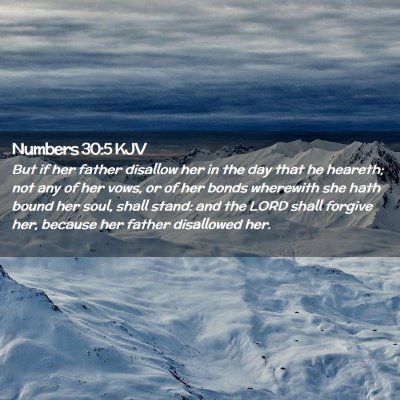 Numbers 30:5 KJV Free Bible Images