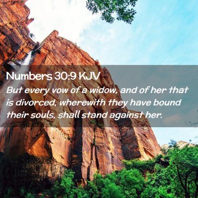 Numbers 30:9 KJV Free Bible Images