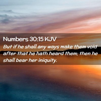 Numbers 30:15 KJV Free Bible Images