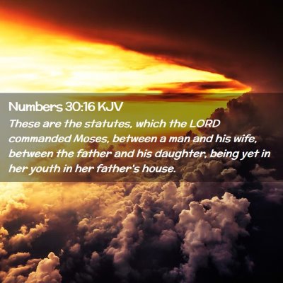 Numbers 30:16 KJV Free Bible Images