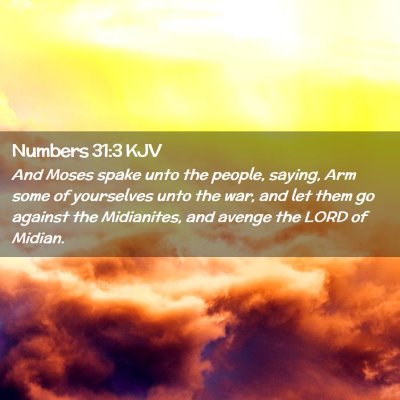 Numbers 31:3 KJV Free Bible Images