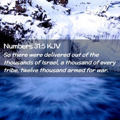 Numbers 31:5 KJV Free Bible Images