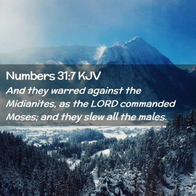 Numbers 31:7 KJV Free Bible Images