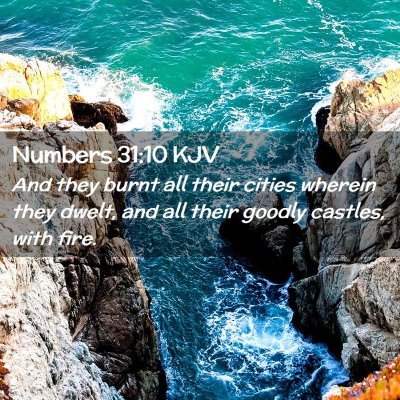 Numbers 31:10 KJV Free Bible Images