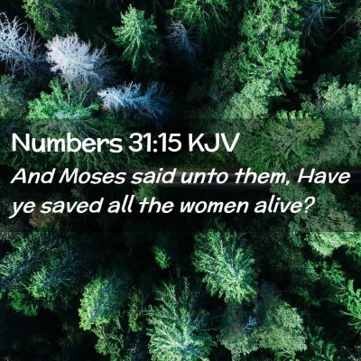 Numbers 31:15 KJV Free Bible Images