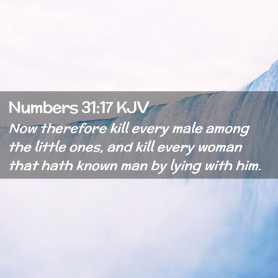 Numbers 31:17 KJV Free Bible Images