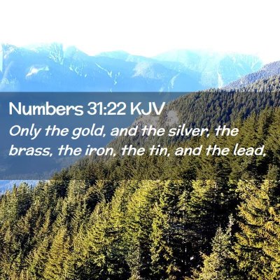 Numbers 31:22 KJV Free Bible Images