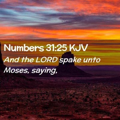 Numbers 31:25 KJV Free Bible Images